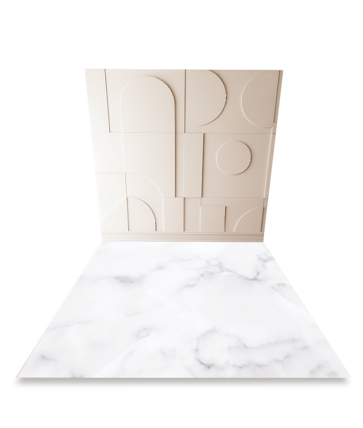 Kit Relieve Beige Abstracto - 2 Retablos