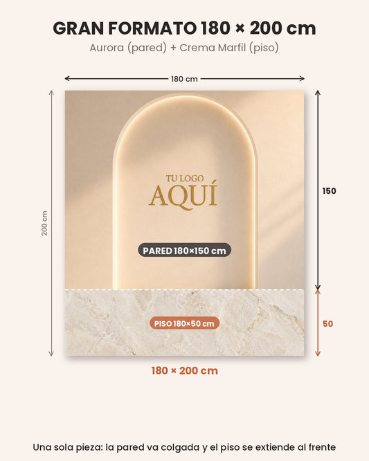 Gran Formato Aurora + Crema Marfil