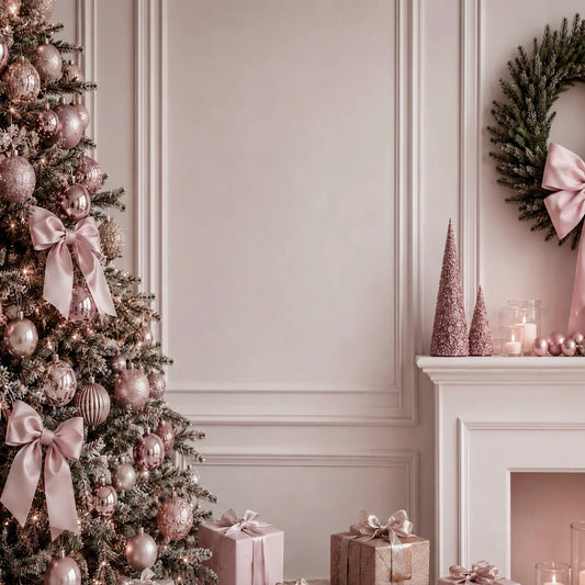 Fondo Navidad Rosa