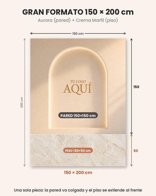 Gran Formato Aurora + Crema Marfil
