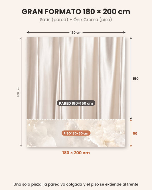 Gran Formato Satín + Ónix Crema