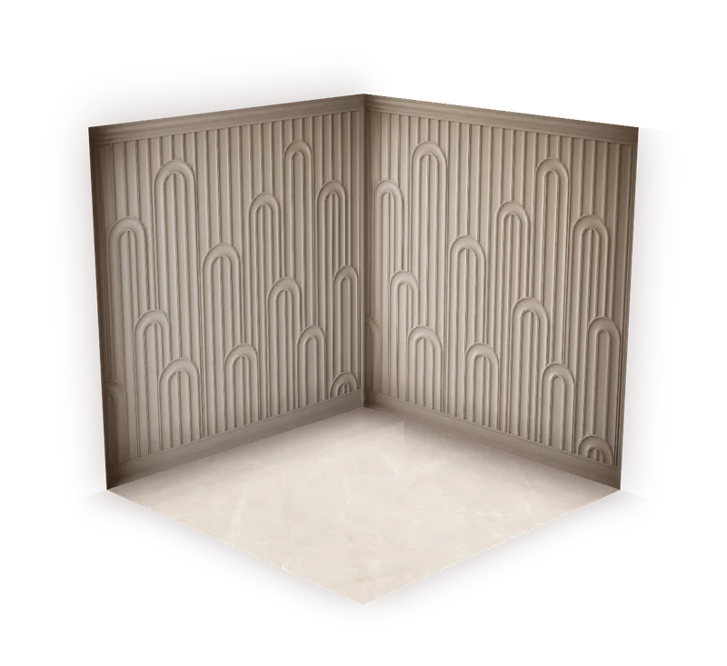 Relieve beige art déco